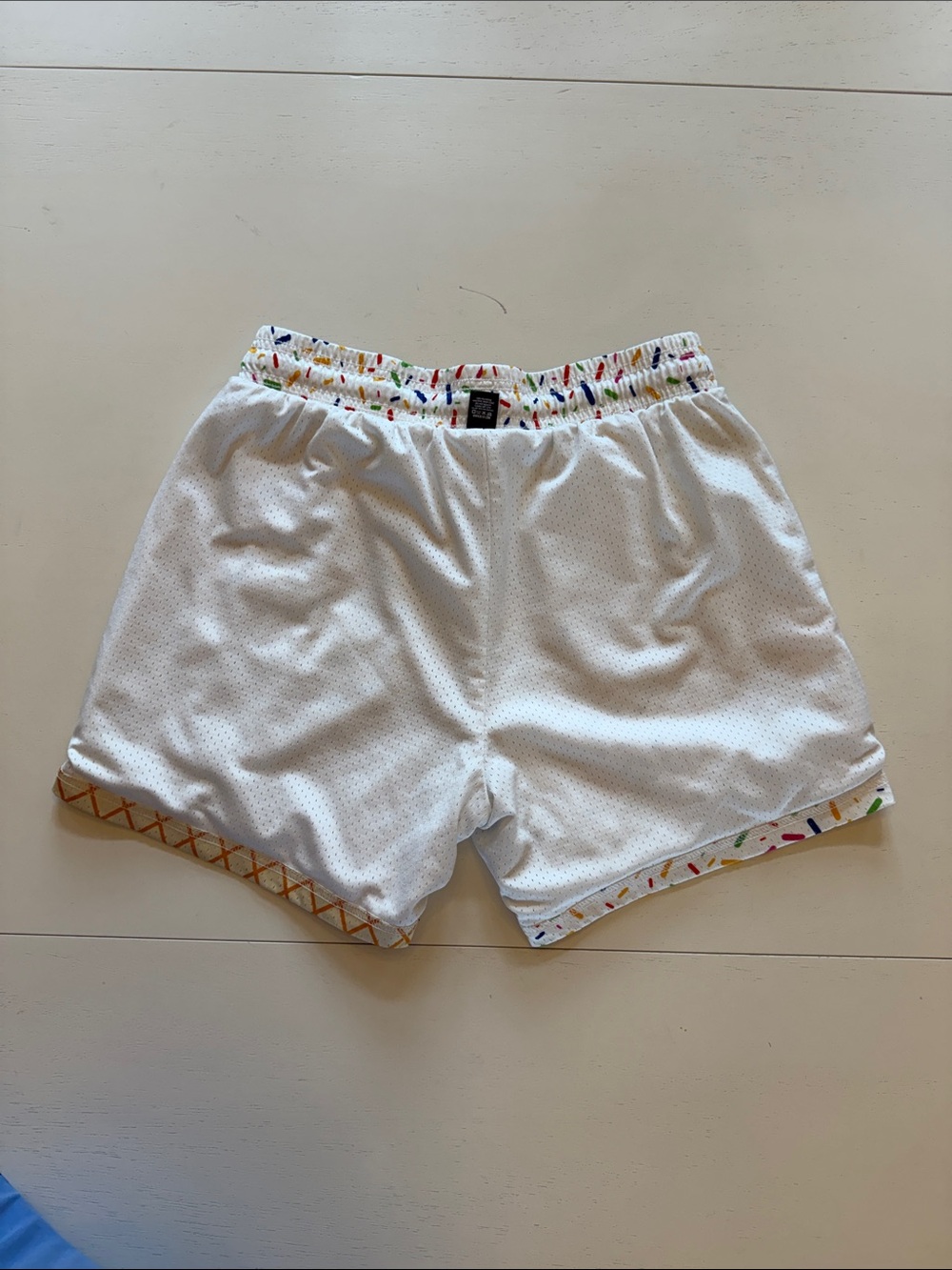 BASEBALL LIFESTYLE 101 ICE CREAM MESH SHORTS VANILLA - Picture 7 of 9